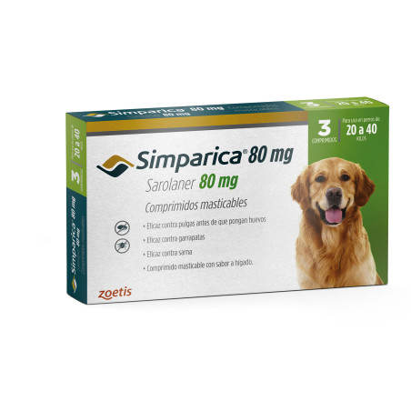 Simparica 20 a 40kg 1 comprimido