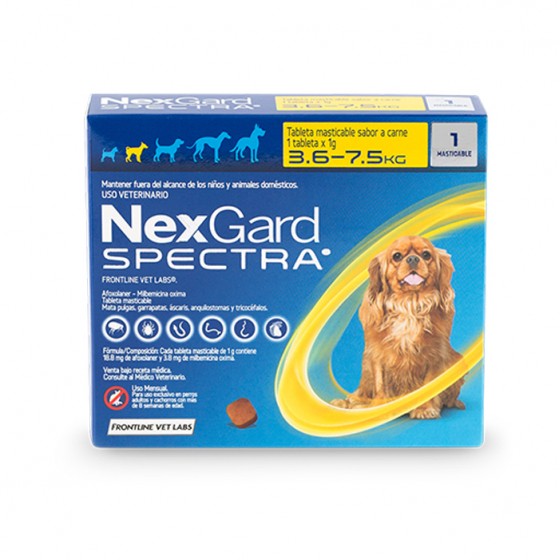 Nexgard spectra 3.6 - 7.5 kg 1 comprimido