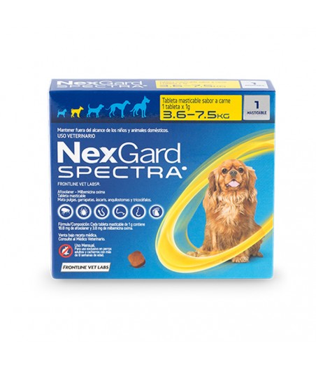 Nexgard spectra 3.6 - 7.5 kg 1 comprimido