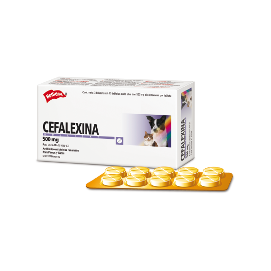 Cefalexina 500 mg de 10...