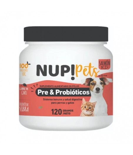 Nup! pets pre & probioticos sabor salmón