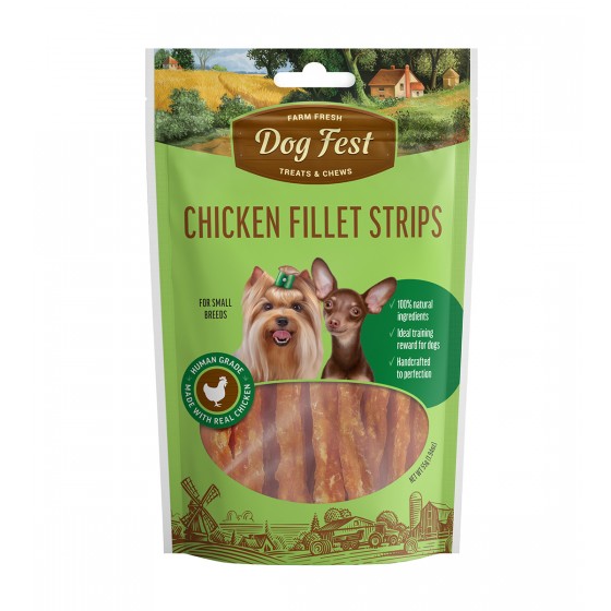 Dog Fest tiras de filete de pollo