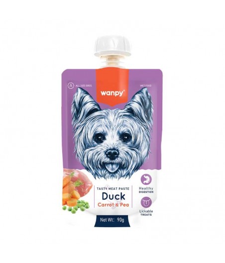 Wanpy tasty meat paste duck carrot & pea