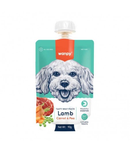 Wanpy tasty meat paste lamb carrot & pea