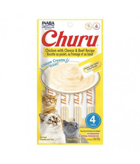 Churu gato de pollo, queso y vacuno