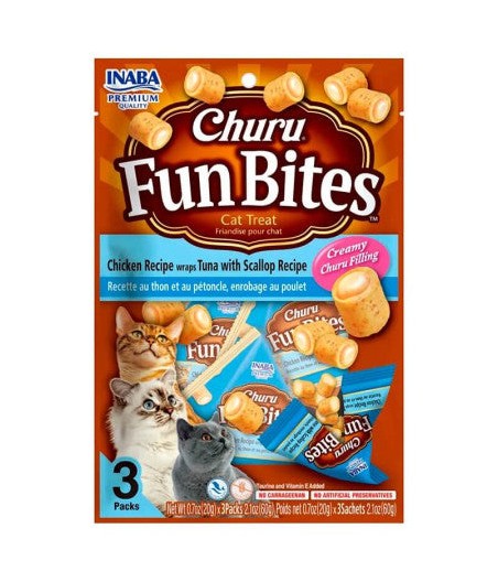 Churu fun bites de pollo, atún y ostión
