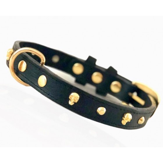 Collar chaco skull black S