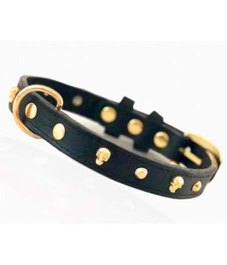 Collar chaco skull black S