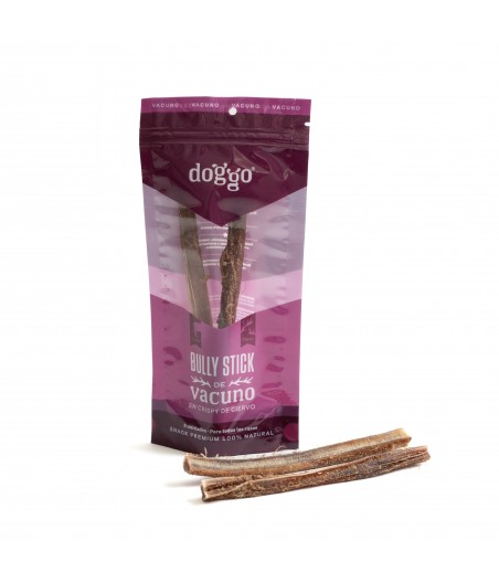 Bully stick de vacuno en crispy de ciervo Doggo